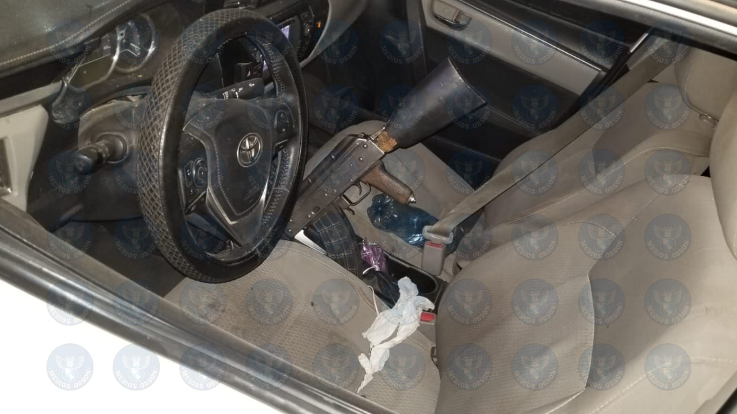 CAPTURAN A SUJETO EN PODER DE UN 'CUERNO DE CHIVO' Medios Obson