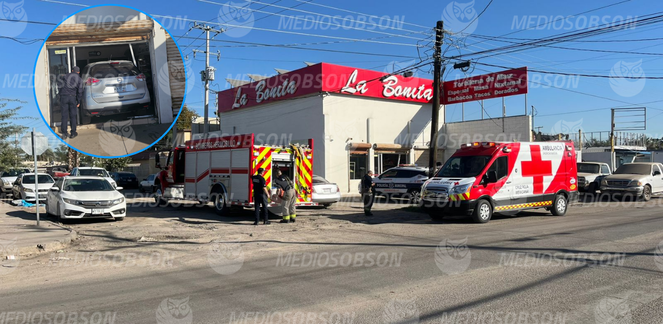 Confusión al volante termina con camioneta dentro de una tortillería