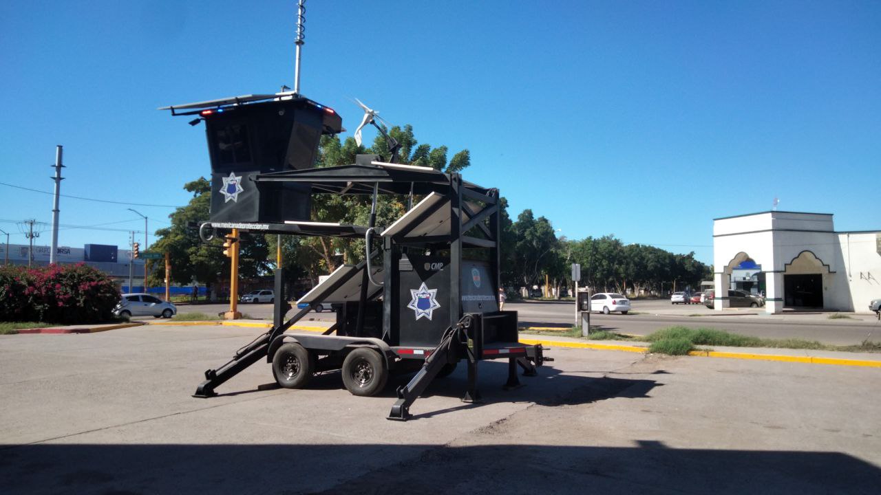 Reubican torre de videovigilancia en el edificio de la Jefatura de Policía
