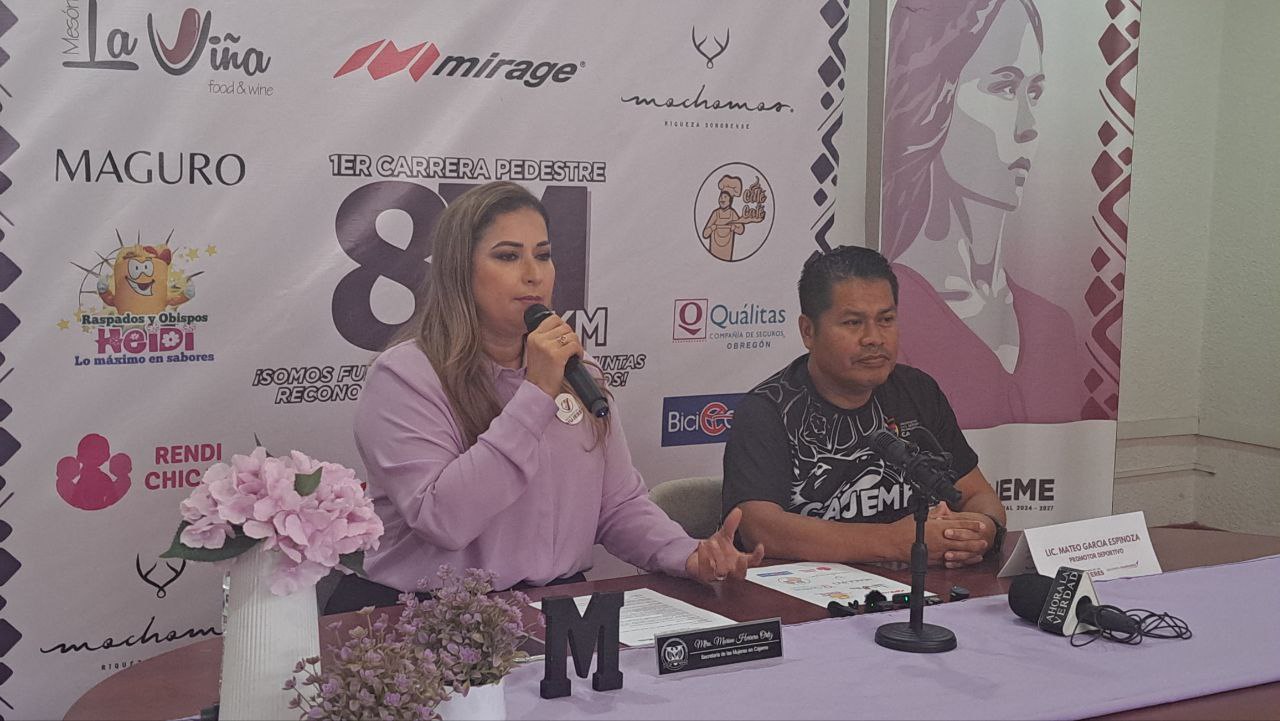 Carrera 8M en Cajeme apoya a familias vulnerables
