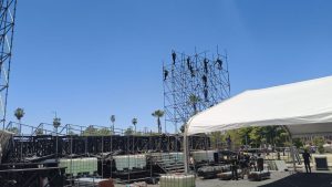 Avanza desmontaje del Foro Rosales; prevén reabrir circulación este miércoles