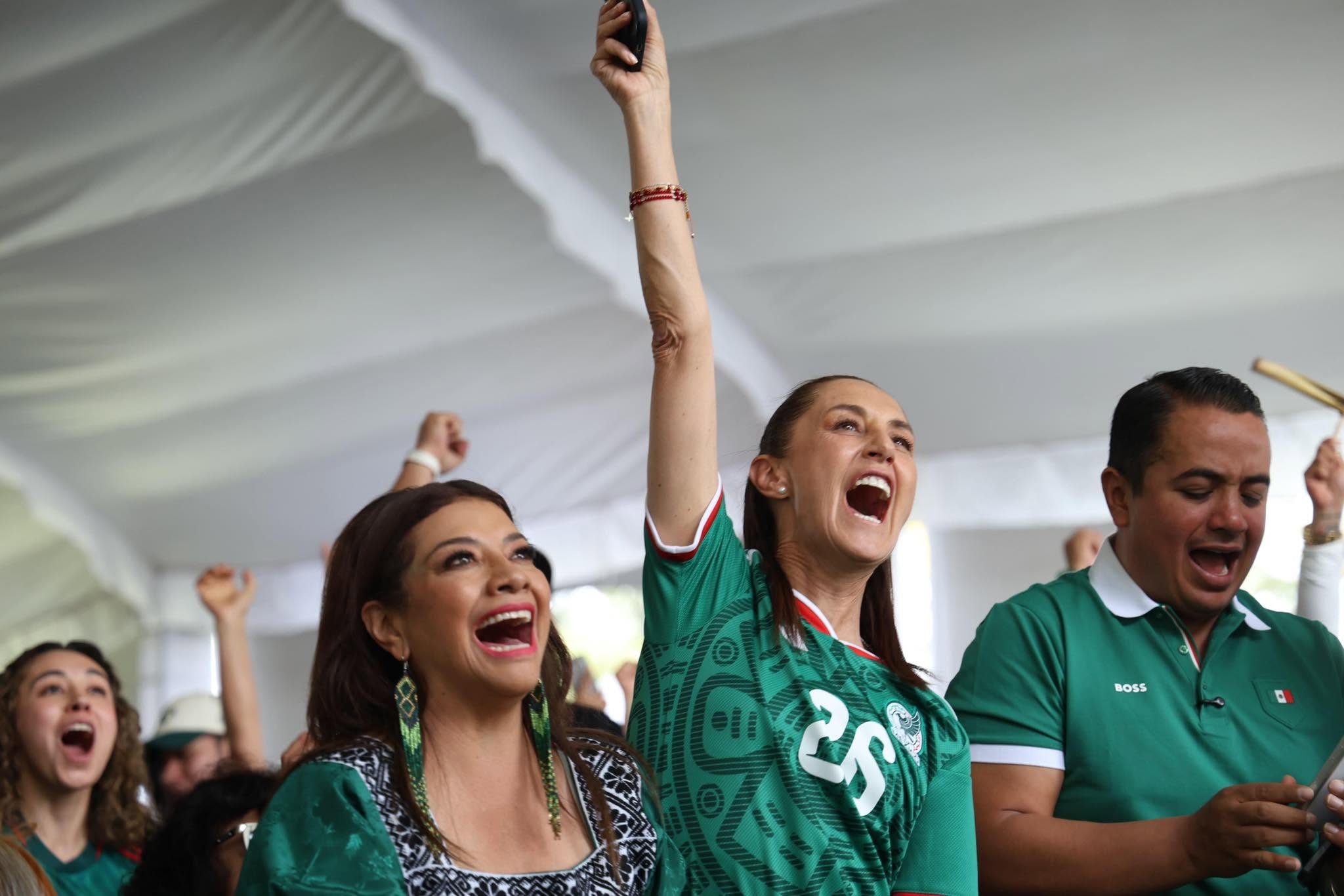 Sheinbaum celebra triunfo de México en el Mundial 2026