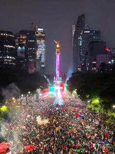 Más de 400 mil personas asistieron al Ángel de la Independencia y zonas aledañas por festejo mundialista
