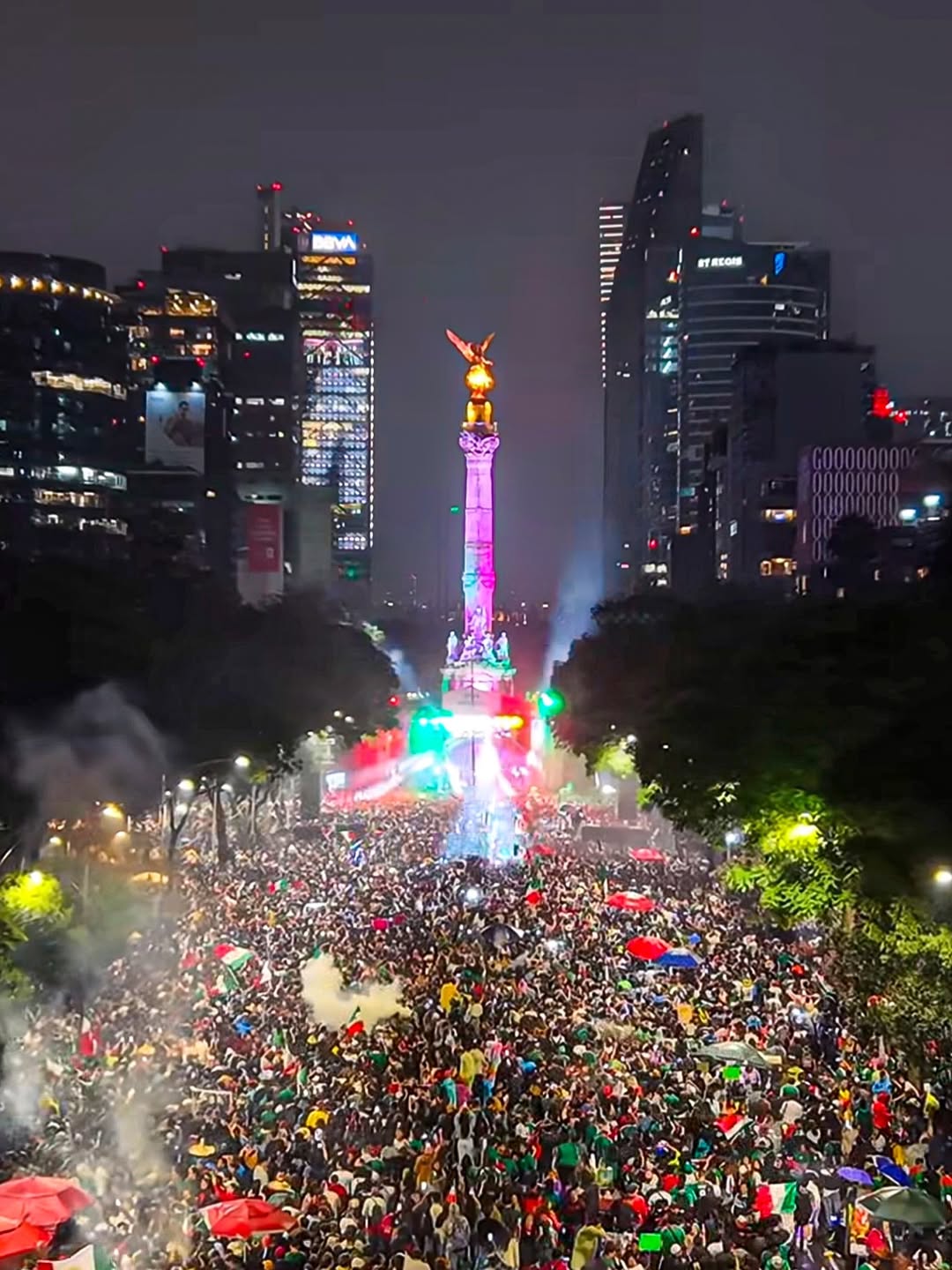 Más de 400 mil personas asistieron al Ángel de la Independencia y zonas aledañas por festejo mundialista