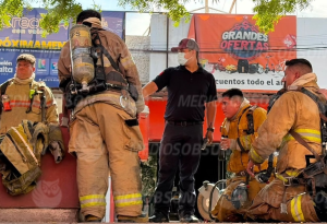 Controlan inc3ndio en comercio del centro de Navojoa