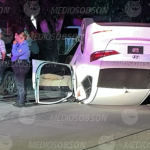 Vuelca automóvil en la colonia Cortinas; hay un les1onado